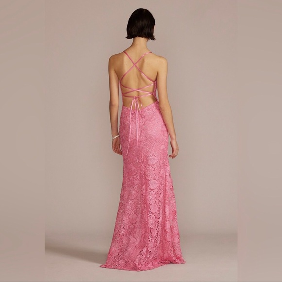 Jules & Cleo Lace Long Sheath Evening/Prom Dress - Picture 4 of 7